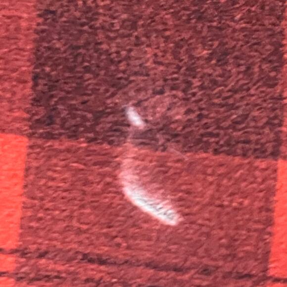 Volcom Shacket Mens Medium Red Buffalo Plaid Flannel Shirt Jacket Lined Workwear - Picture 7 of 10